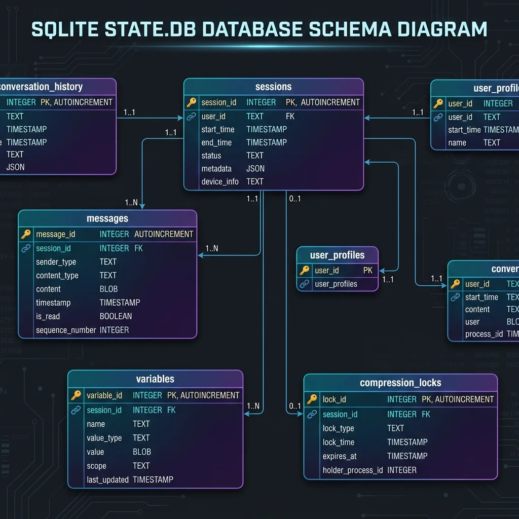 SQLite 数据库表关系 ER 图